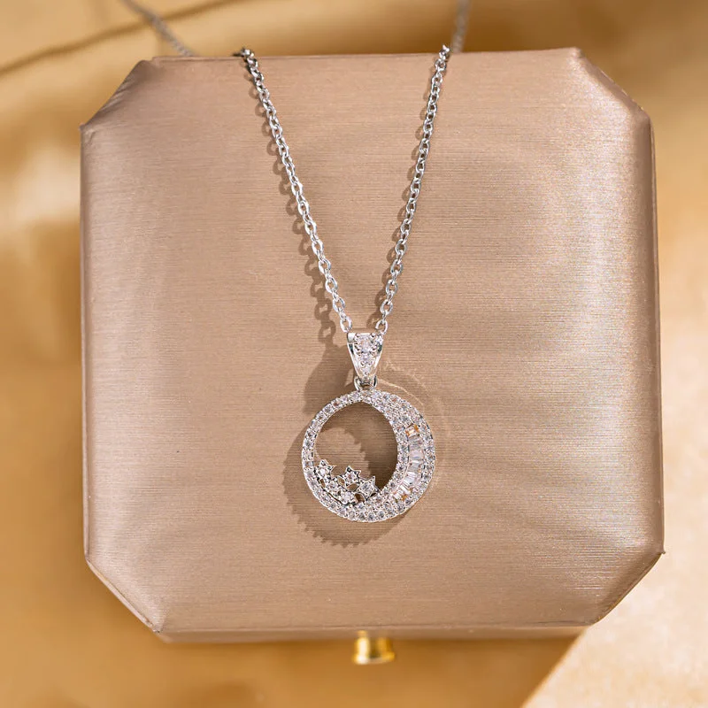 Star and moon necklace