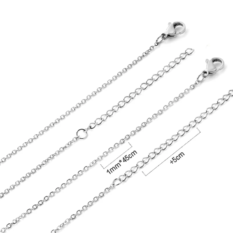 1mmo Word Chain Steel Color N5100345s