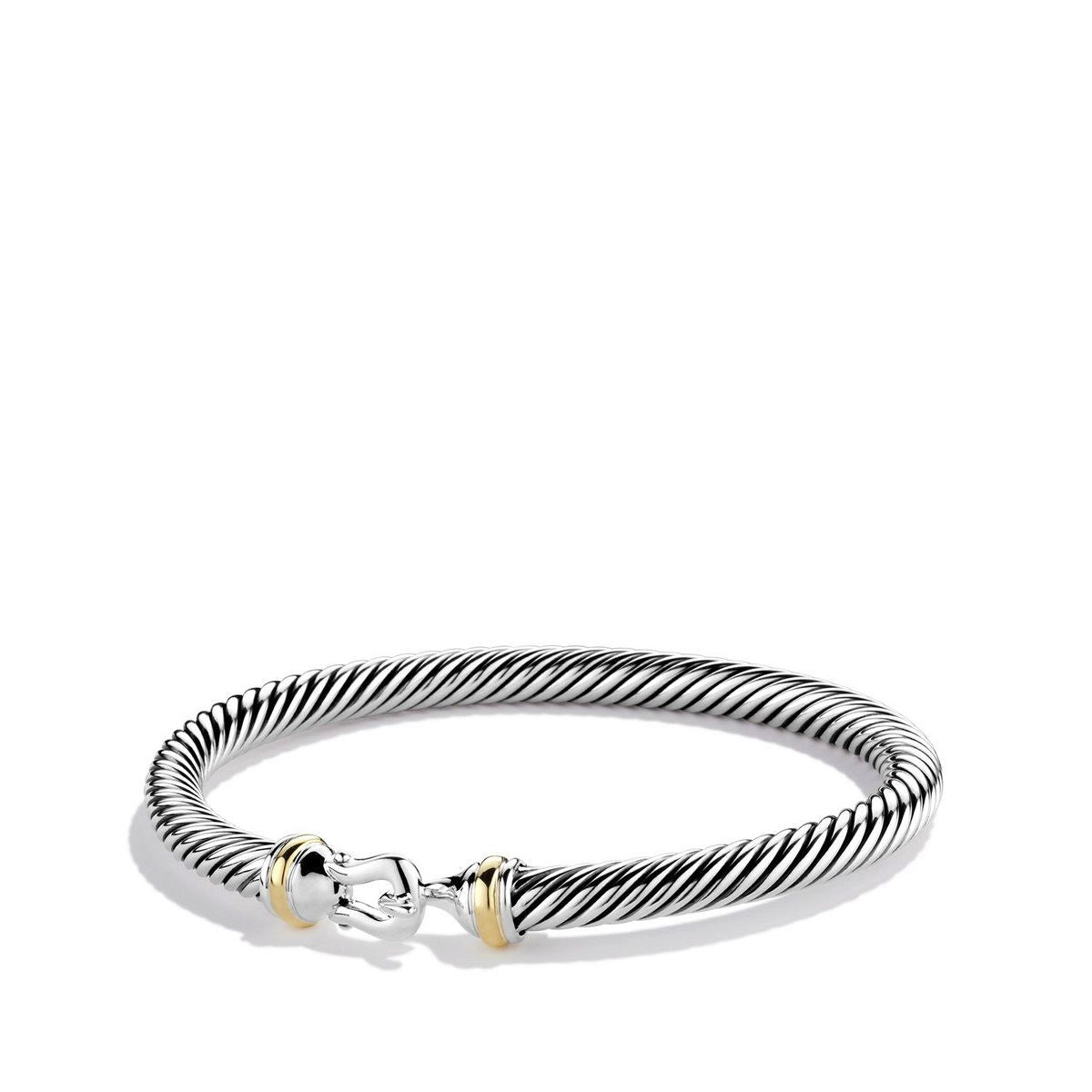 Women’s contemporary bracelet-David Yurman 5mm Buckle Classic Cable Bracelet