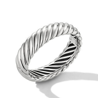 Women’s bridal bracelet-David Yurman 17mm Sculpted Cable Bracelet