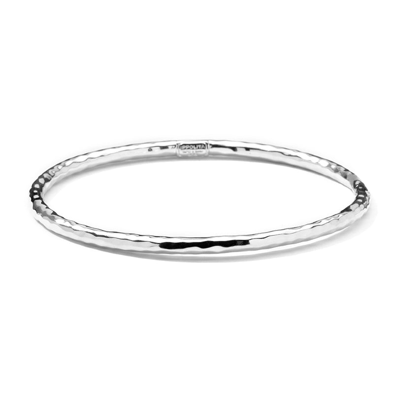 Women’s hand-crafted bangle-Ippolita Sterling Glamazon #1 Hammered Bangle Bracelet