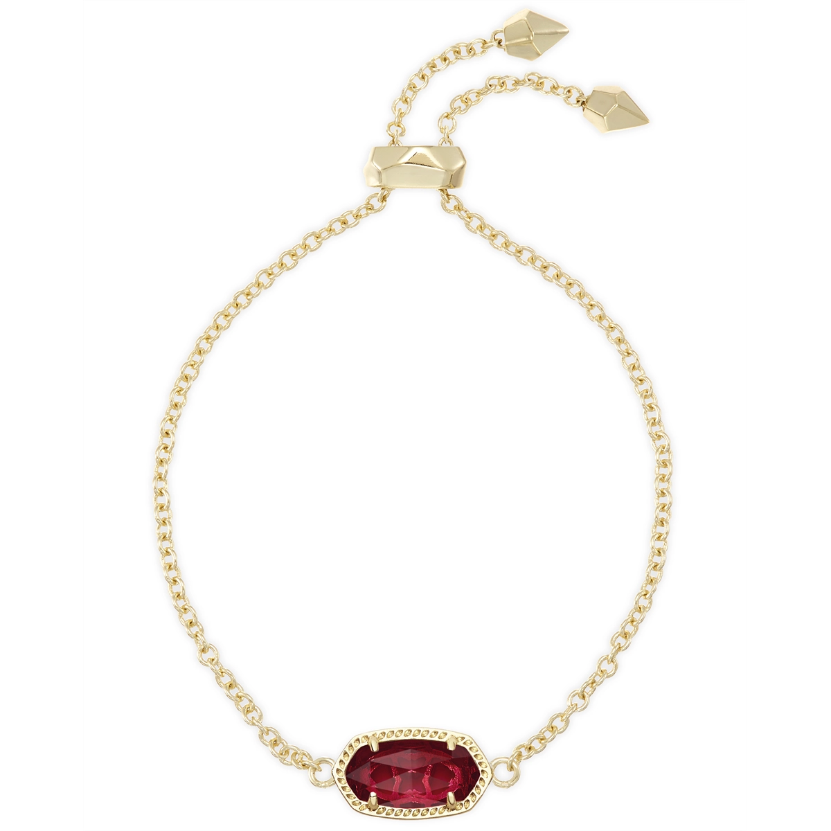 Women’s custom-designed bracelet-Kendra Scott Elaina Bracelet in Gold with Clear Berry