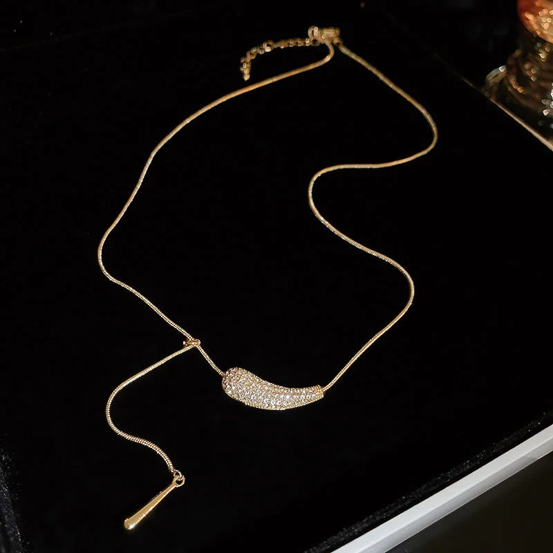 22# Necklace-Golden Water Drop