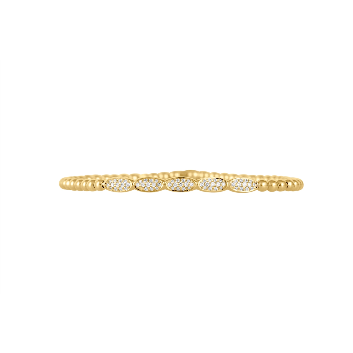 Women’s eco-friendly bracelet-Hulchi Belluni Element 18K Yellow Gold Diamond Bracelet