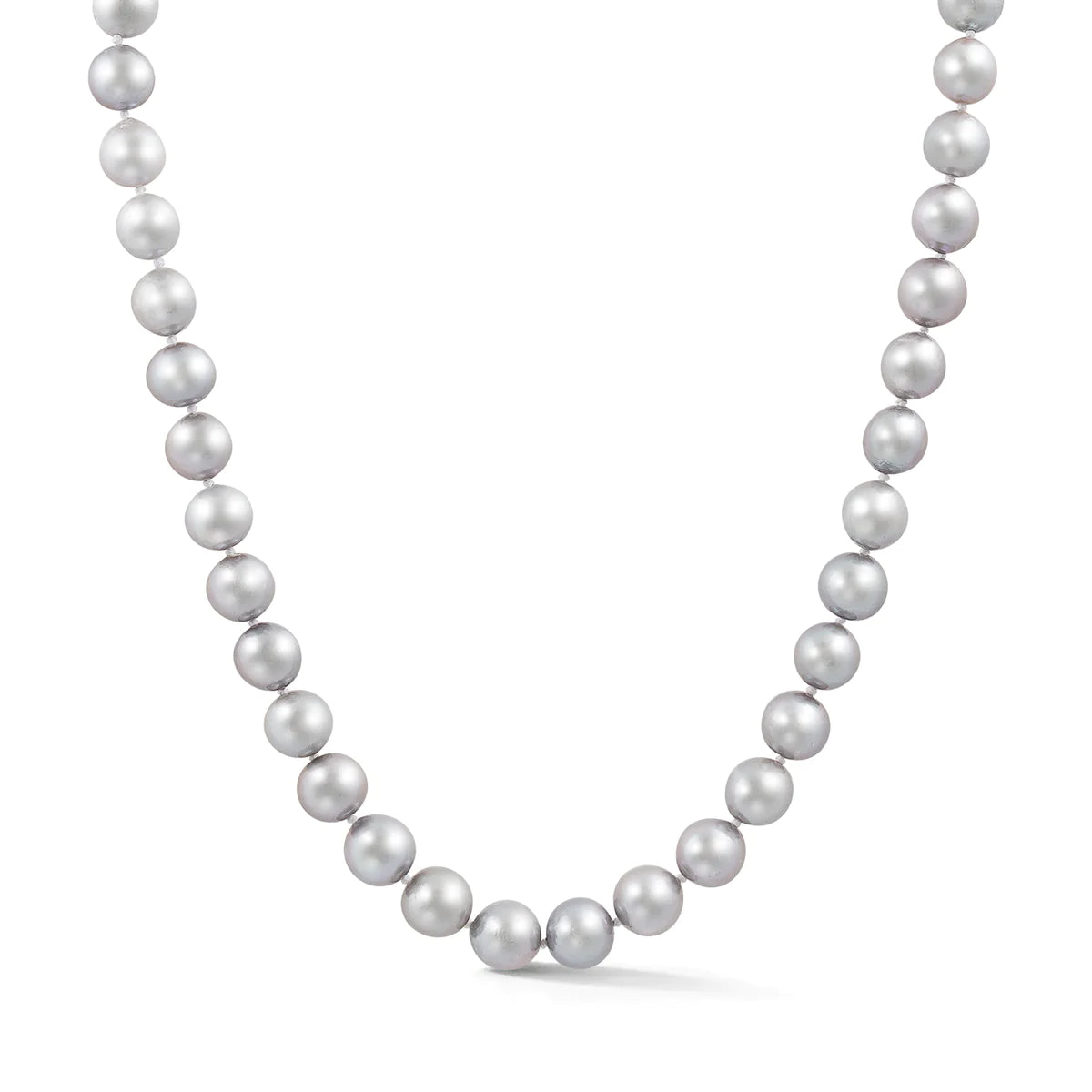 Women’s luxury pendant chain necklace-Grey Nucleated Freshwater Pearl Ezra Necklace