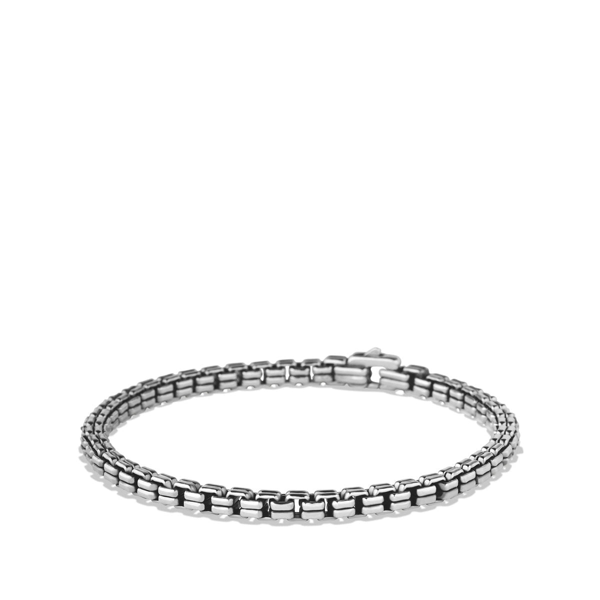 Women’s handmade bracelet-David Yurman 4mm Double Box Chain Bracelet