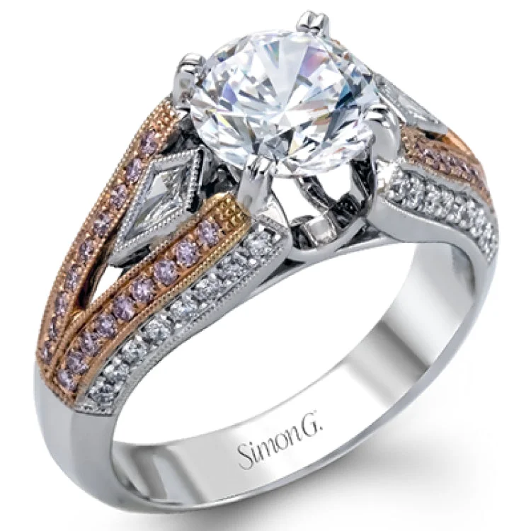 Women’s square engagement ring-NR214 ENGAGEMENT RING