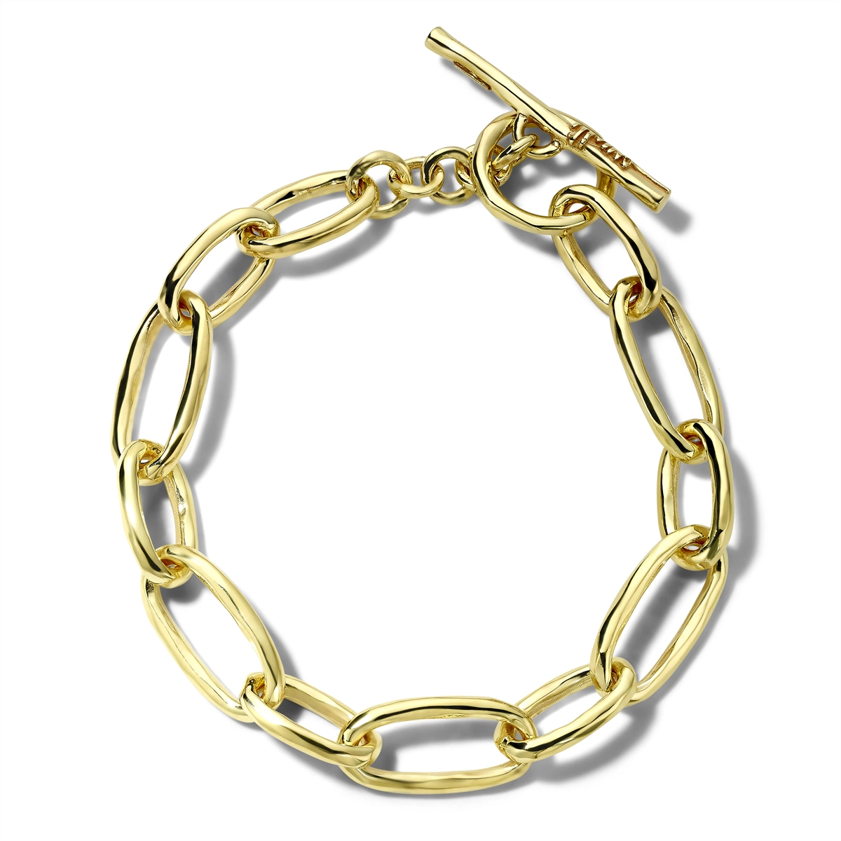 Women’s exclusive bracelet-Ippolita 18K Yellow Gold Classico Oval Sculpted Link Bracelet