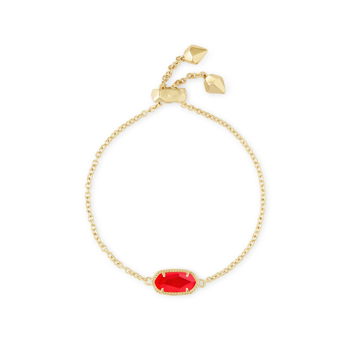 Women’s chunky bracelet-Kendra Scott Elaina Bracelet in Gold with Red Illusion