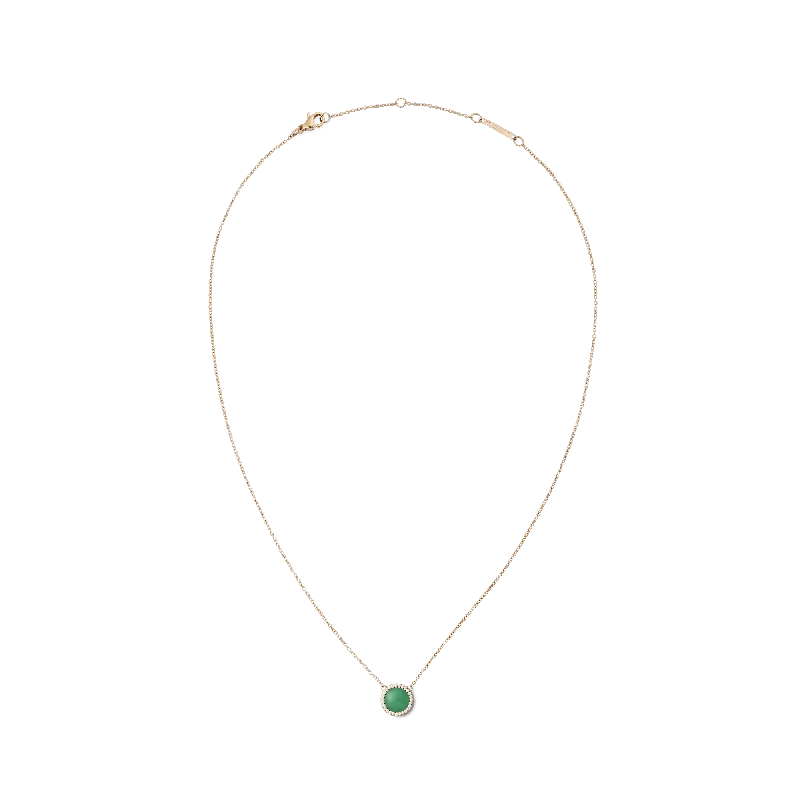 Women’s luxury diamond necklace-Audrey Necklace Jade Rose Gold