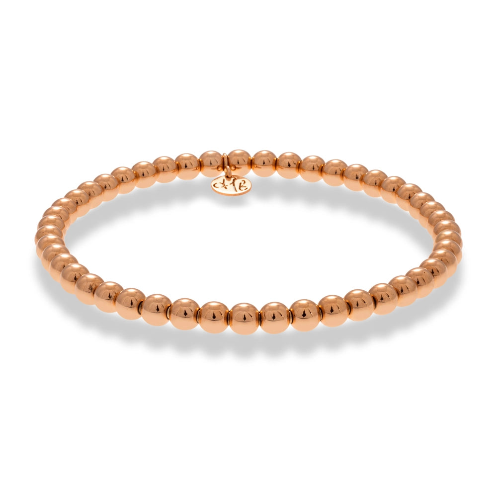 Women’s custom bracelet-Hulchi Belluni 18K Rose Gold 5mm Tresore Bracelet