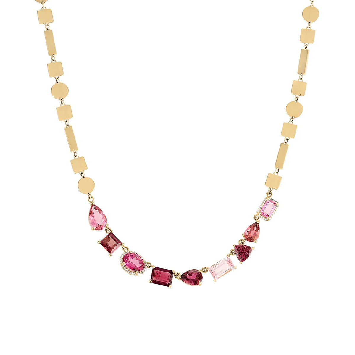 Women’s festive necklace-One of a Kind Pink Rock Candy Shine Necklace