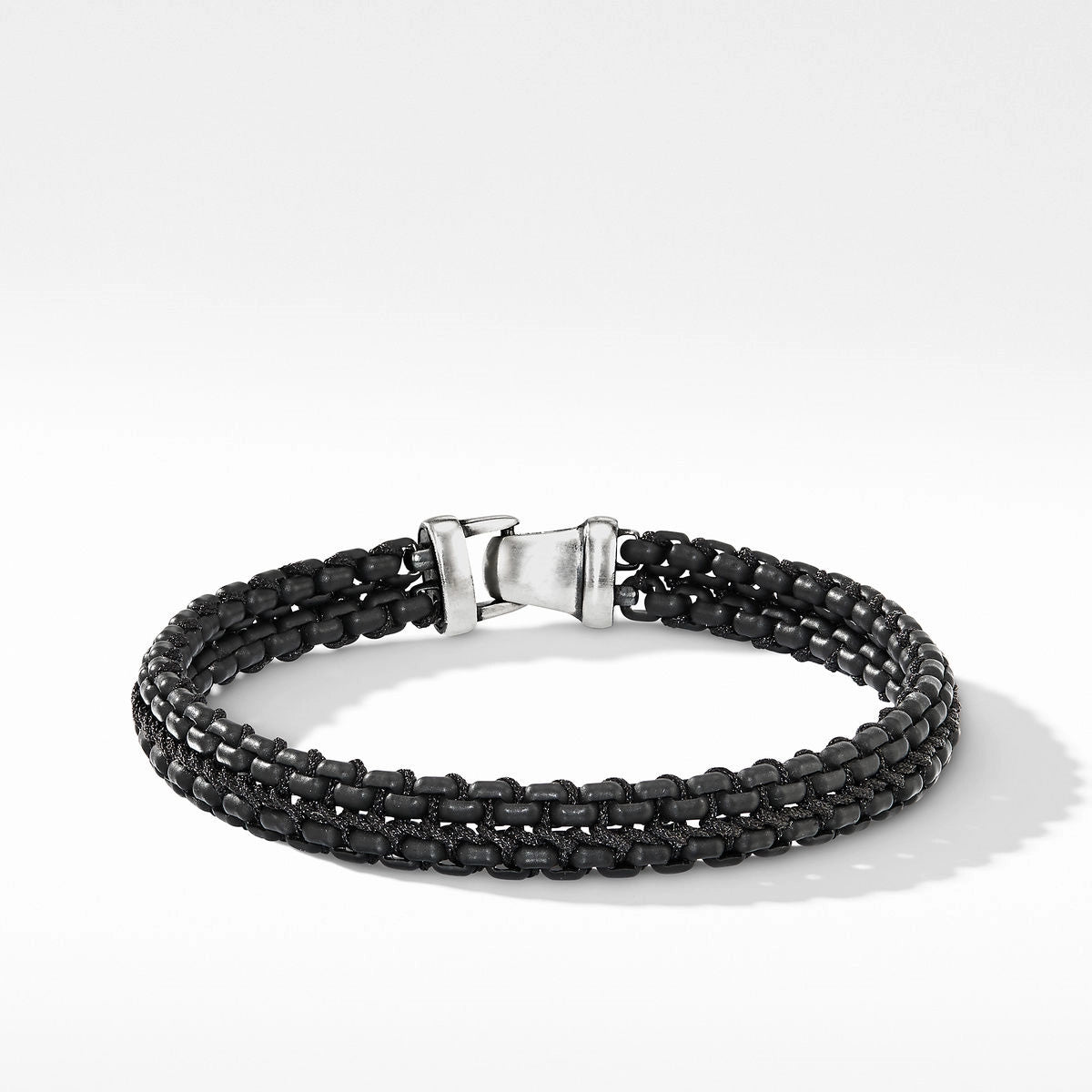 Women’s engraved bracelet-David Yurman 10mm Woven Bracelet