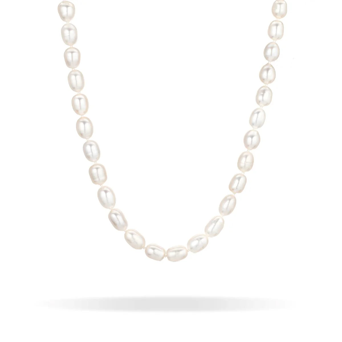 Women’s layered gold necklace-XL Chunky Seed Pearl Necklace