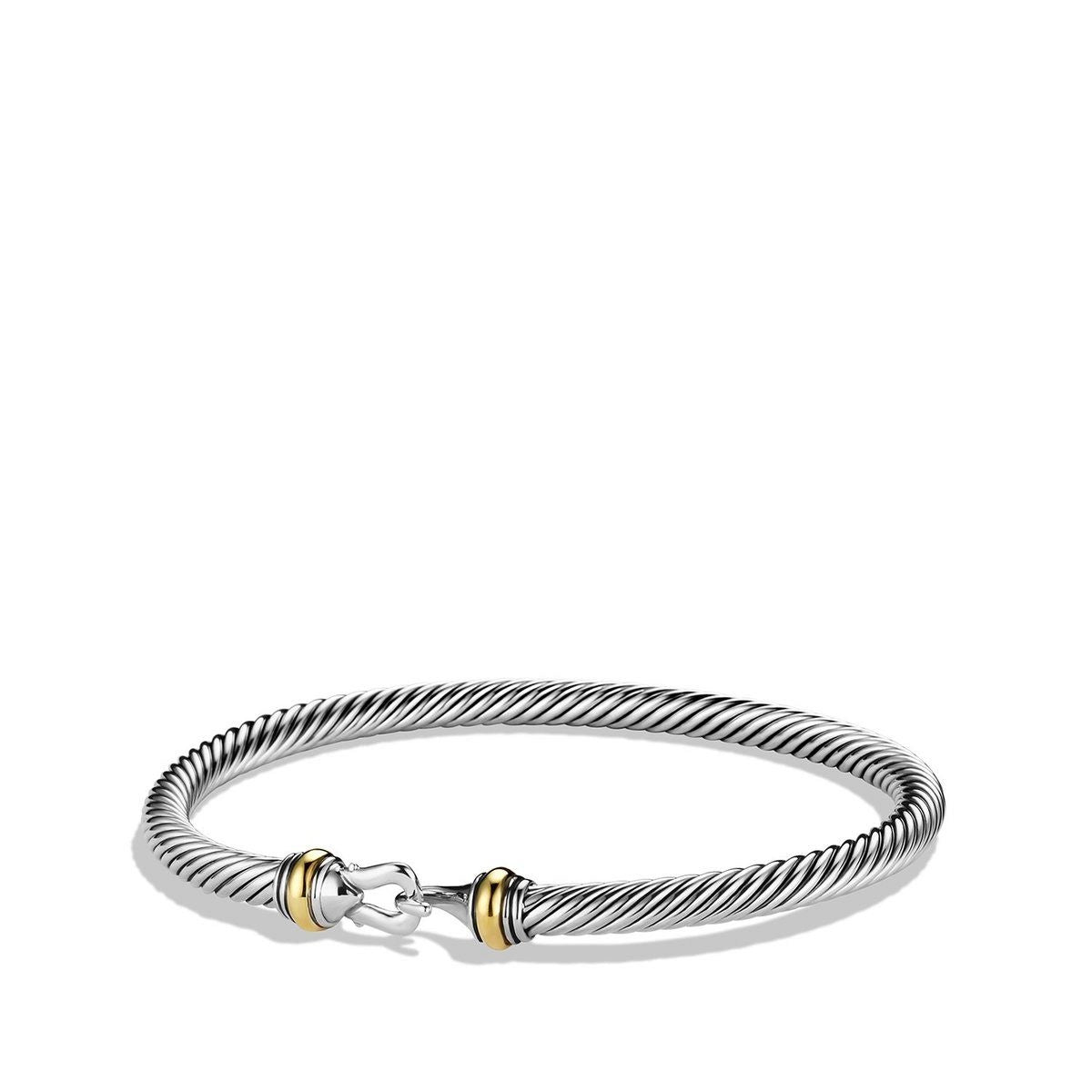 Women’s stackable bangles-David Yurman 4mm Buckle Classic Cable Bracelet