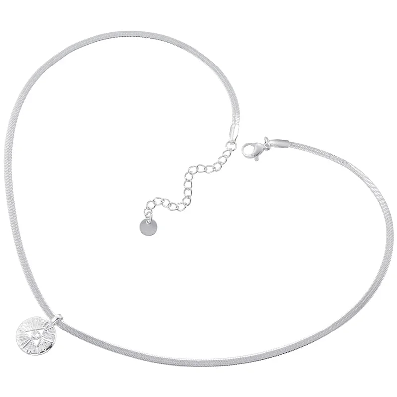 White Gold Color White Diamond Necklace