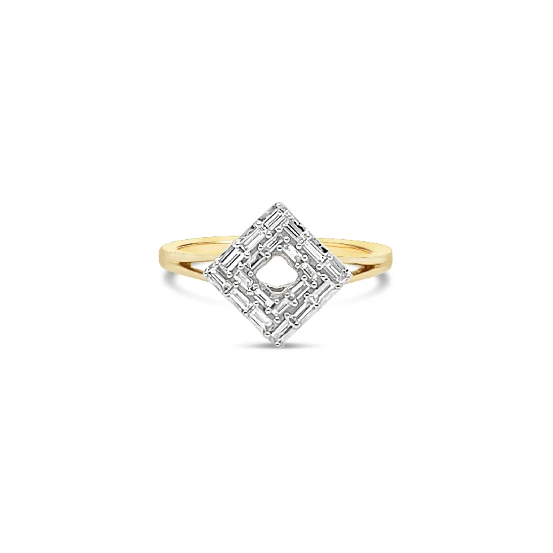 Women’s custom engagement ring-The Origins Diamond Ring