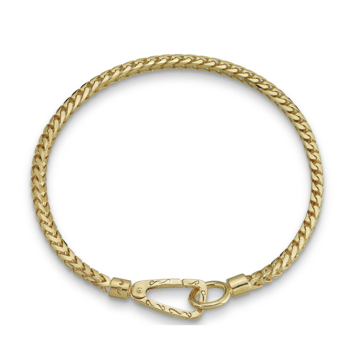 Women’s classic gold bracelet-Marco Dal Maso Ulysses Sterling Silver with 18K Yellow Gold Plated Matte Mesh Bracelet