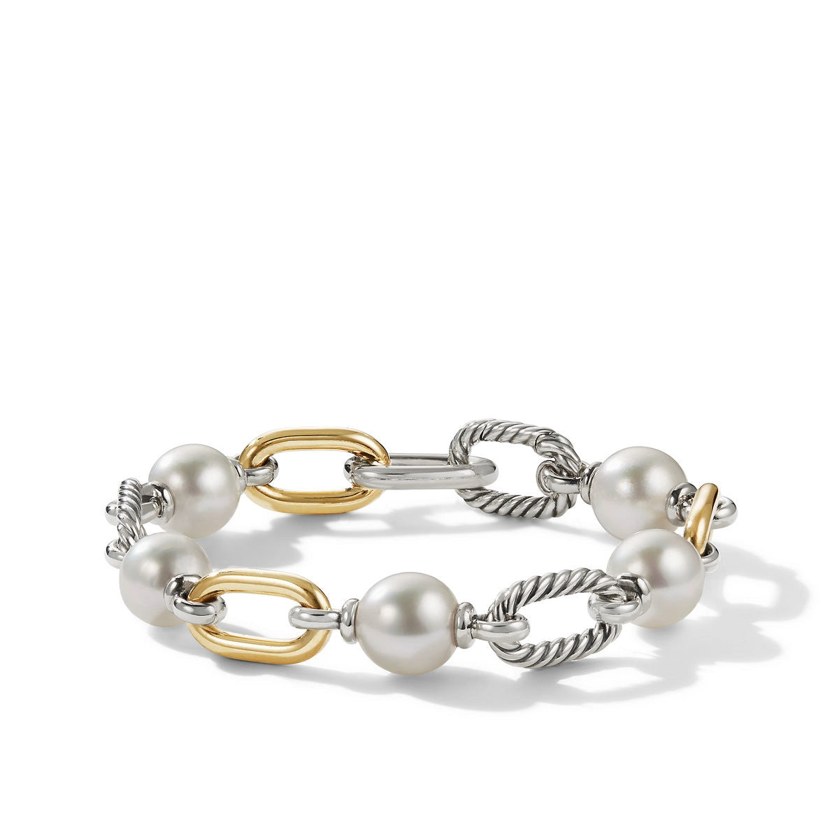 Women’s chunky bracelet-David Yurman Madison Pearl Link Bracelet