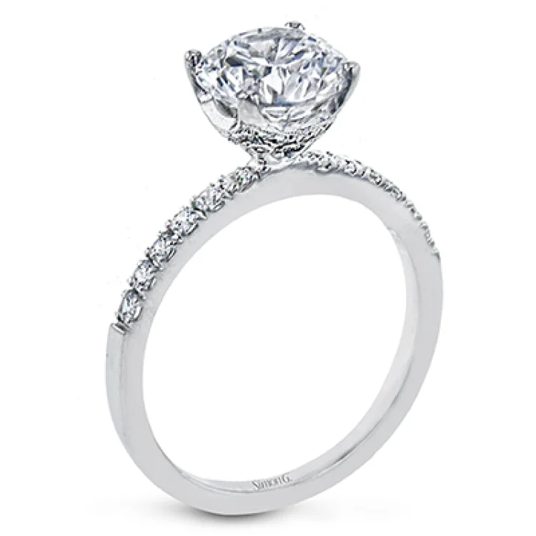 Women’s blue diamond engagement ring-LR2213 ENGAGEMENT RING