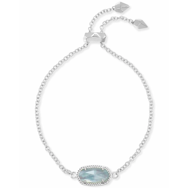 Women’s wedding bracelet-Kendra Scott Elaina Bracelet in Silver with Light Blue Illusion