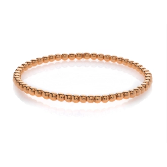 Women’s delicate bracelet-Hulchi Belluni 18K Rose Gold Tresore Stretch Bracelet