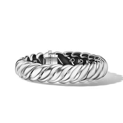 Women’s classic bracelet-David Yurman 14mm Sculpted Cable Bracelet