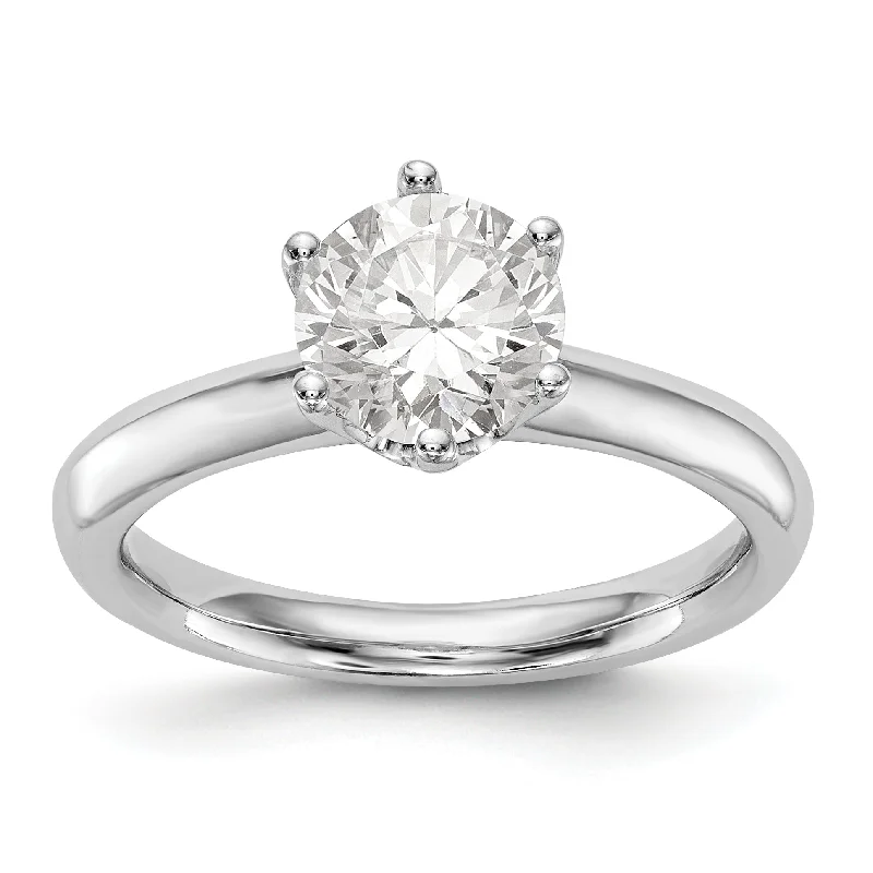 Women’s diamond-studded halo engagement ring-14K Gold Solitaire Diamond Engagement Ring 1ctw. WBC-RM1935E