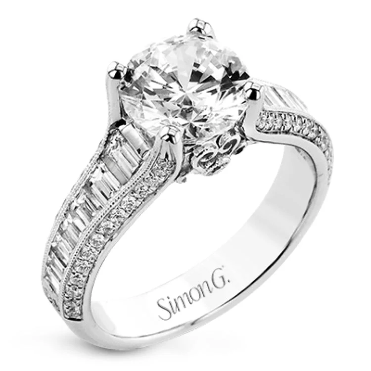 Women’s engagement ring with platinum band-LR4794 ENGAGEMENT RING