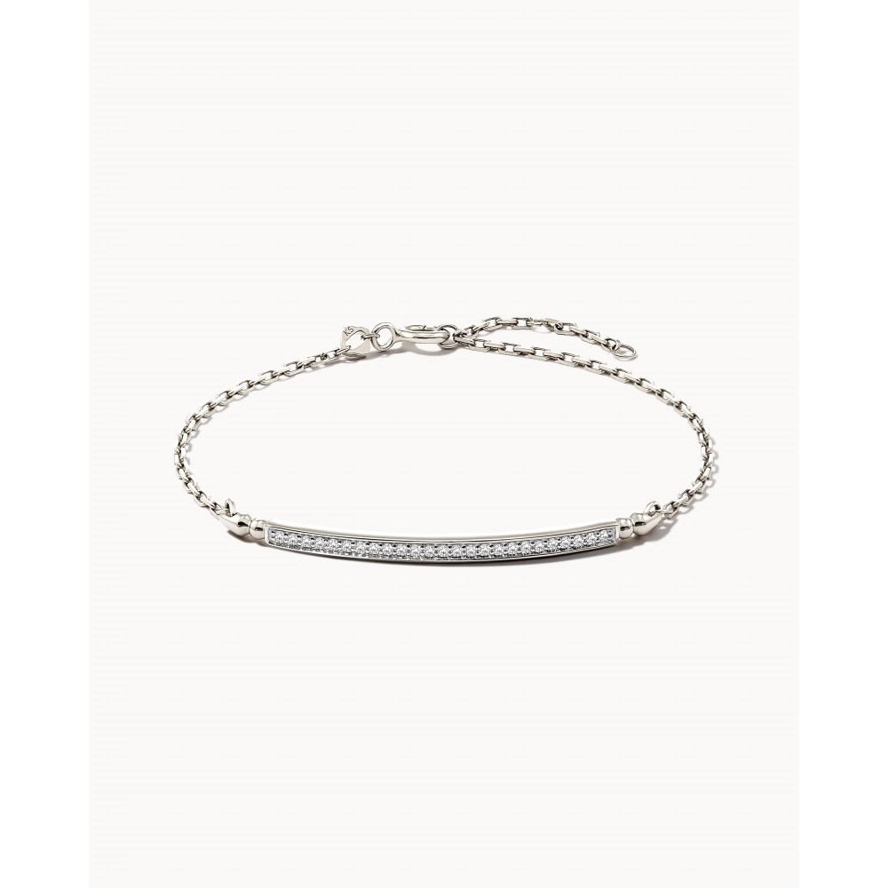 Women’s silver bangle-Kendra Scott Ott Delicate 14K White Gold Diamond Bracelet