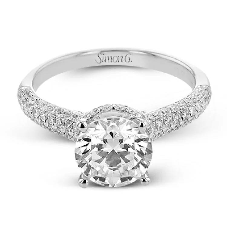 Women’s matching engagement ring and wedding band-LR3254 ENGAGEMENT RING