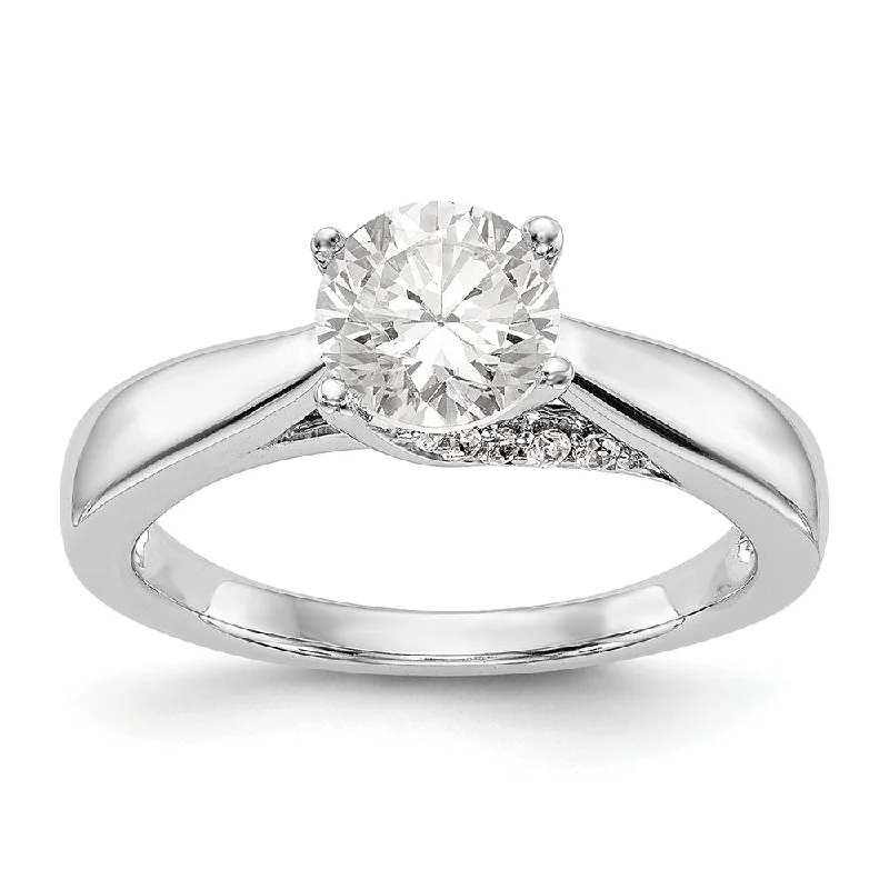 Women’s bridal engagement ring set-14k Engagement Solitaire Ring White 0.80ctw. WBC-RM1945E-050