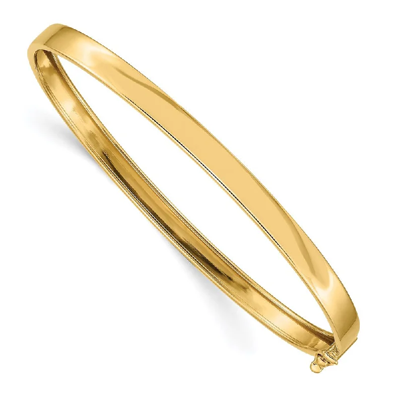 Women’s classic bracelet-14K Flexible Hinged Bangle Bracelet-WBC-DB515