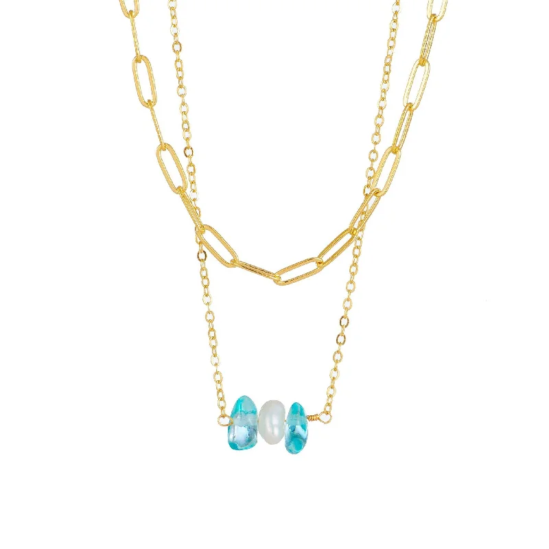 Double-Layer March: Blue (Aquamarine)