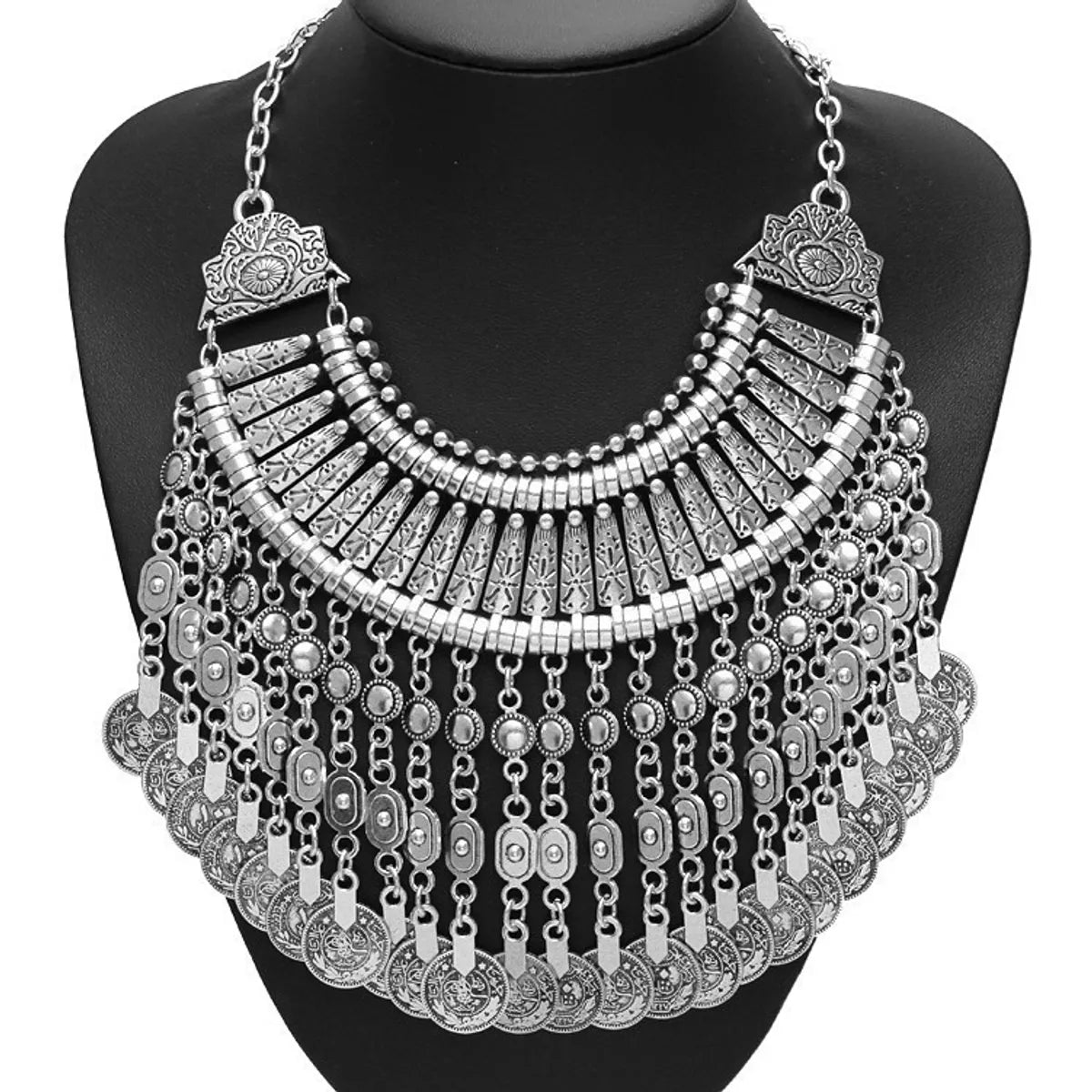 Women’s luxury diamond necklace-Retro Ethnic Style Tassel Alloy Plating Women's Necklace