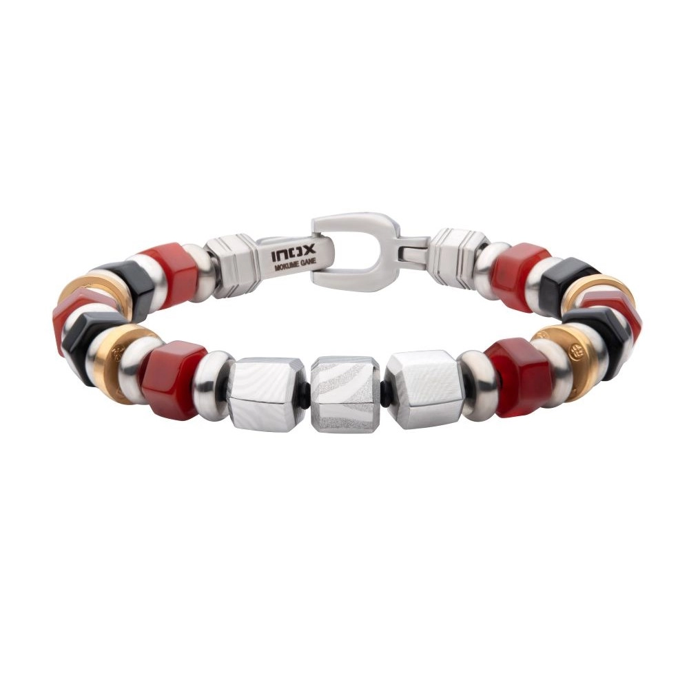 Women’s heart bracelet-Inox Stainless Steel Bushido Yu Heroic Courage Bracelet