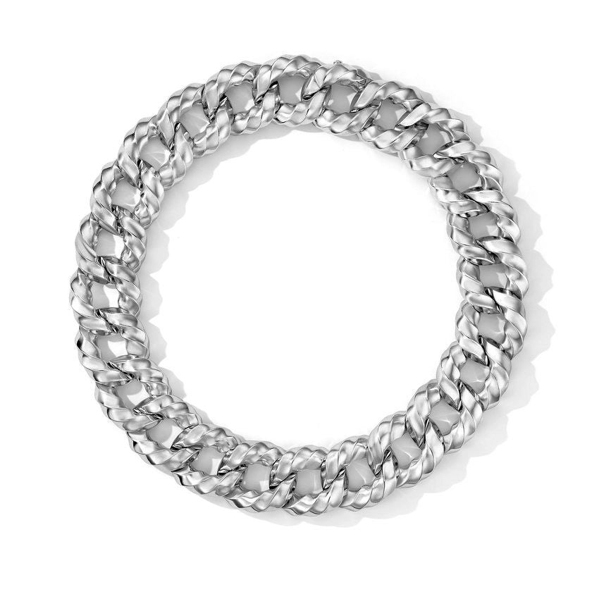 Women’s personalized bracelet-David Yurman 23mm Cable Edge Curb Link Bracelet