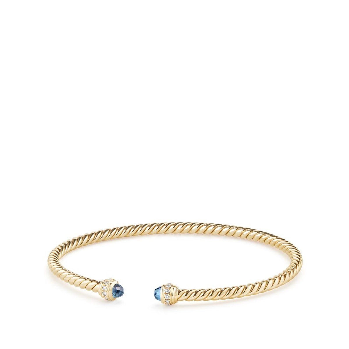 Women’s gold bracelet-David Yurman 3mm Classic Cablespira Bracelet