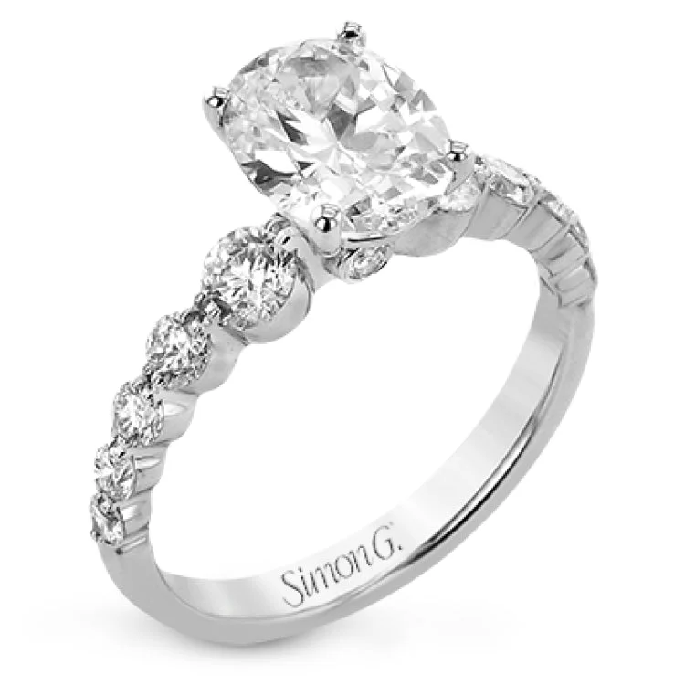 Women’s square engagement ring-LR3202 ENGAGEMENT RING