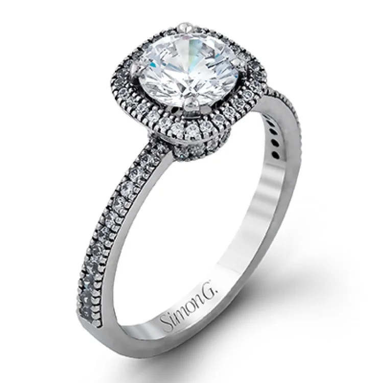 Women’s cushion-cut diamond engagement ring-MR1842 WEDDING SET